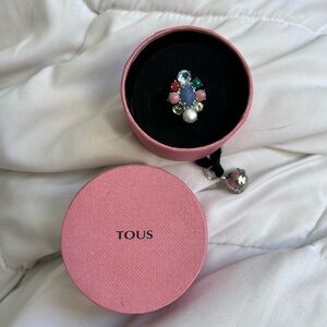 Tous silver ring, size 7